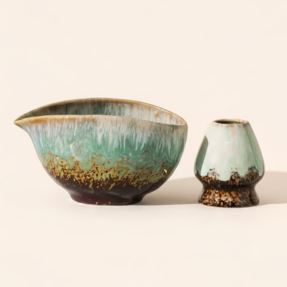 Green Flow Glaze Matcha Ritual Set