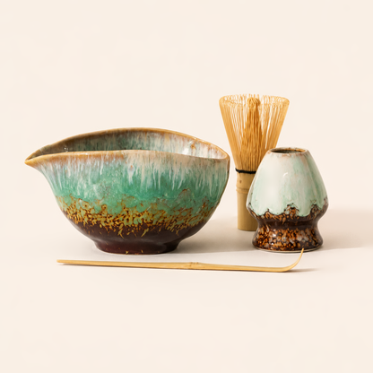 Green Flow Glaze Matcha Ritual Set