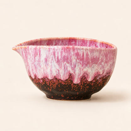 Pink Flow Glaze Matcha Ritual Set